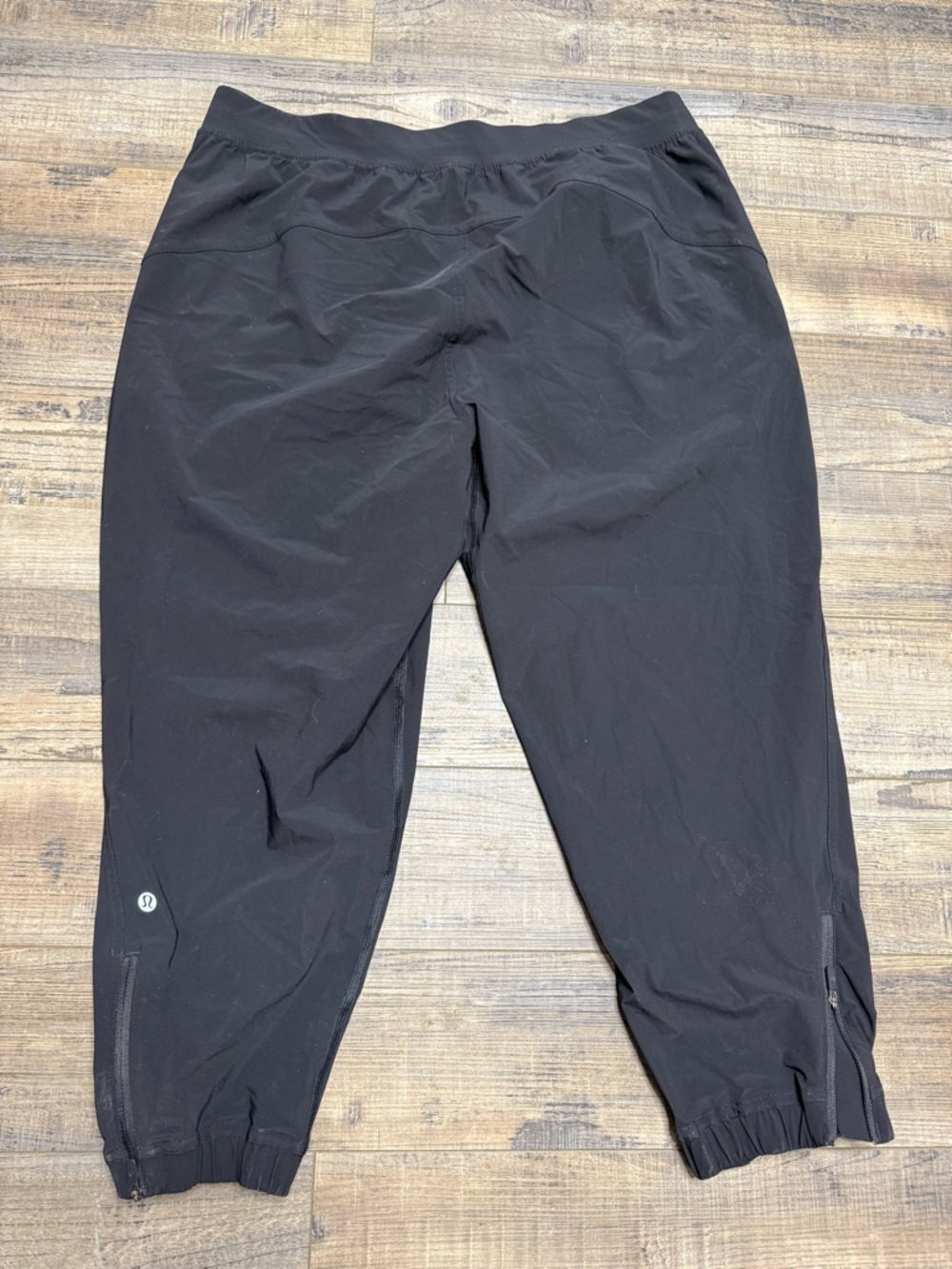 Lululemon Adapted State High-Rise Cropped Jogger Black Lycra Women's 12 - Picture 5 of 8